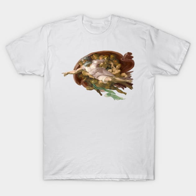 Michelangelo - The Creation of Adam T-Shirt by ArtOfSilentium